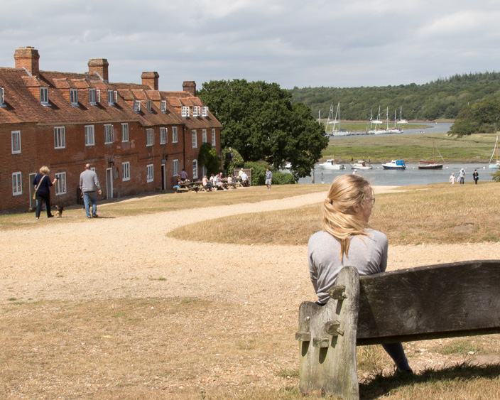 Two people enjoying a coastal path walk